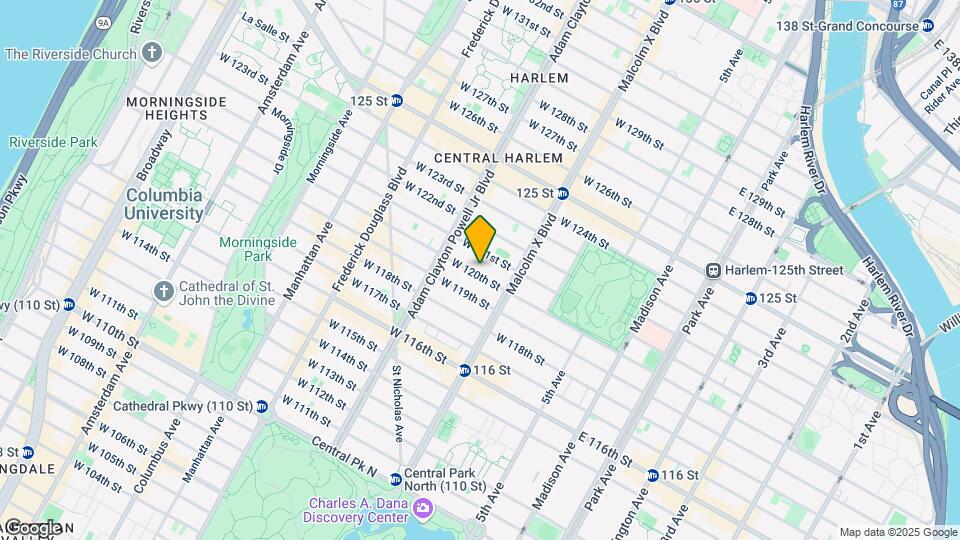 125 W 120th St Map and Location Details