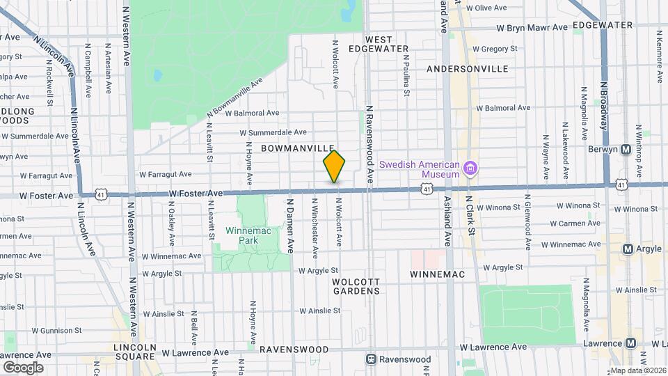 1900 W Foster Ave, Unit 1E Mapa y Detalles de la Ubicación