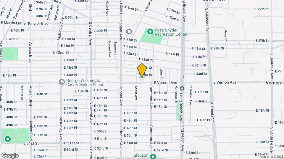 1431 E Vernon Ave Mapa y Detalles de la Ubicación