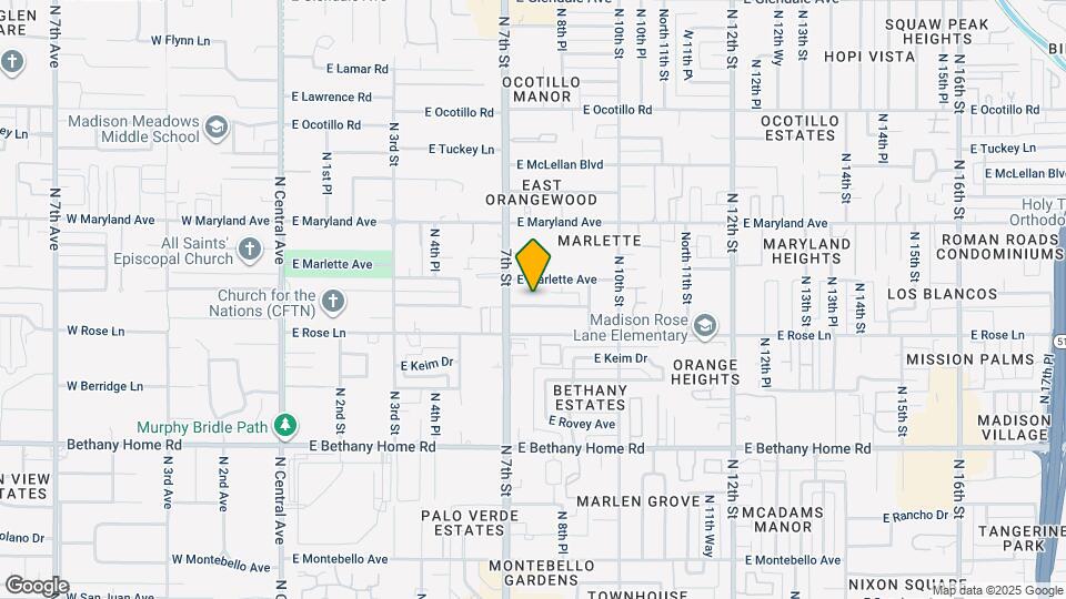 716 E Claremont St Mapa y Detalles de la Ubicación
