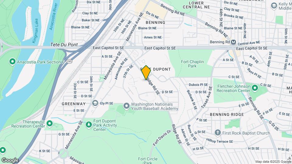 Fort Dupont Map and Location Details