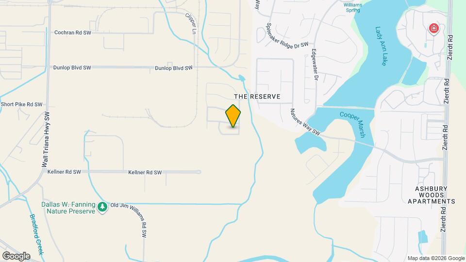307 Acorn Grove Ln SW Map and Location Details