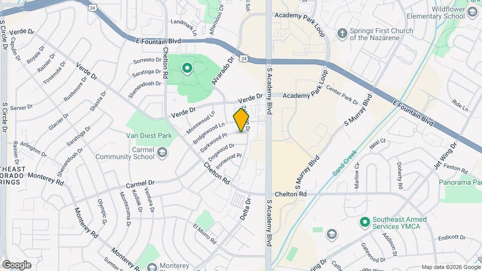 3685 Darkwood Pl Map and Location Details