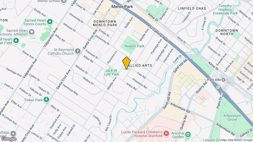 1030 College Ave Map and Location Details