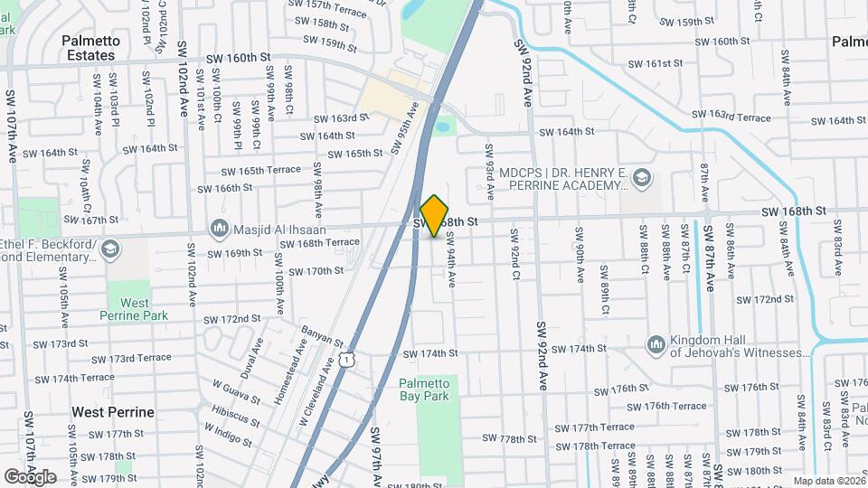 9440 SW 169th St Map and Location Details