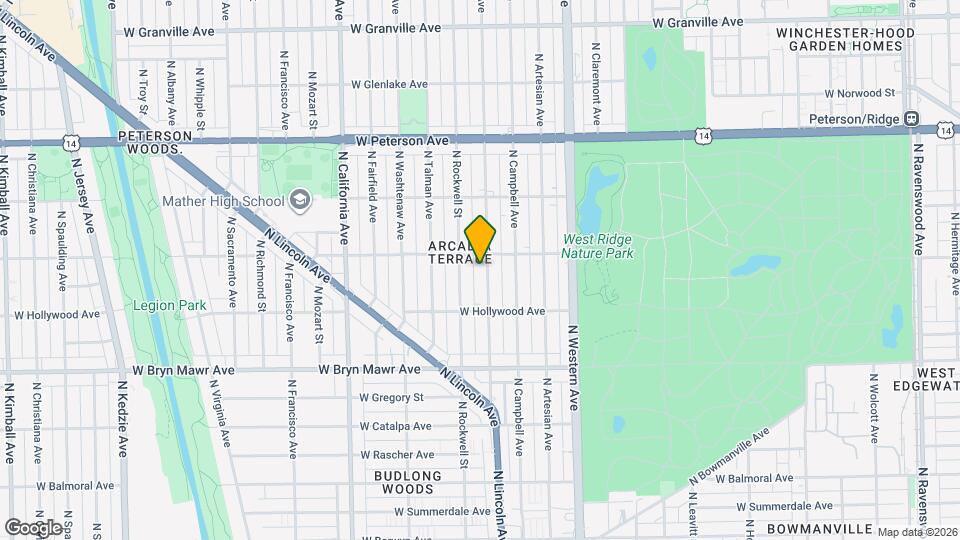 5746 N Maplewood Ave, Unit 1 Mapa y Detalles de la Ubicación