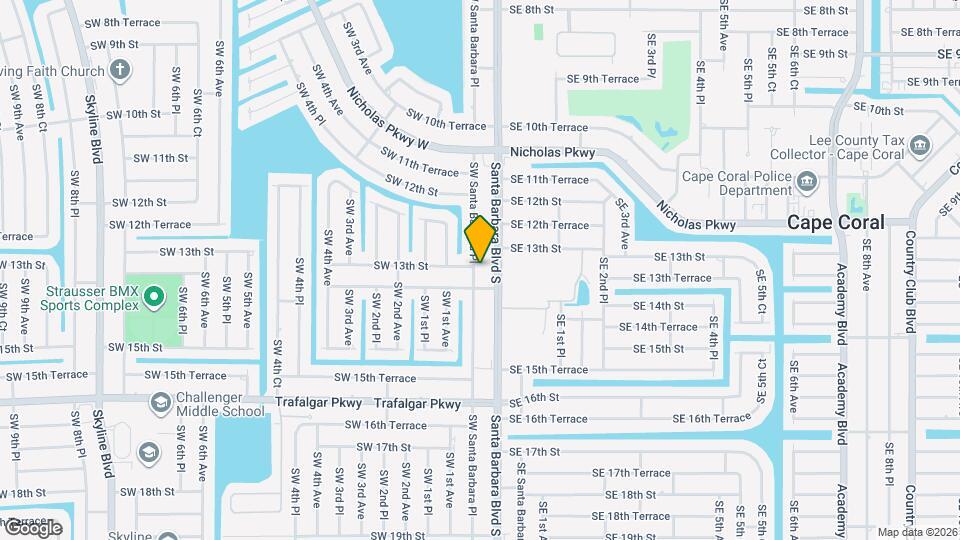 1305 SW Santa Barbara Pl Map and Location Details