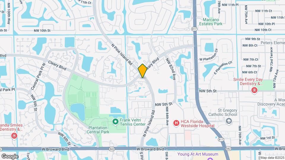 791 N Pine Island Rd, Unit 308 Map and Location Details