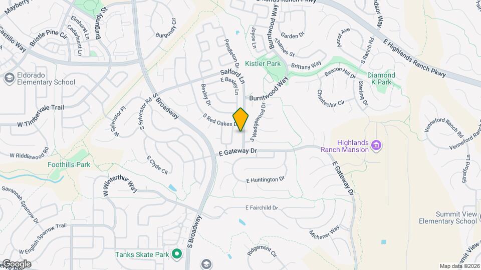 9853 Salford Ln Map and Location Details