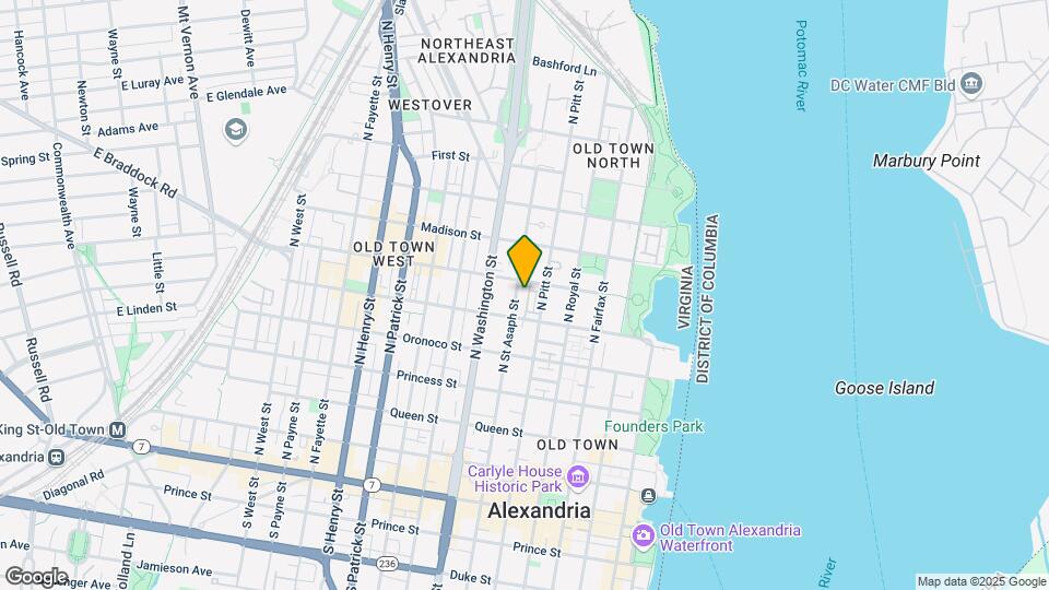 621 N Saint Asaph St Map and Location Details
