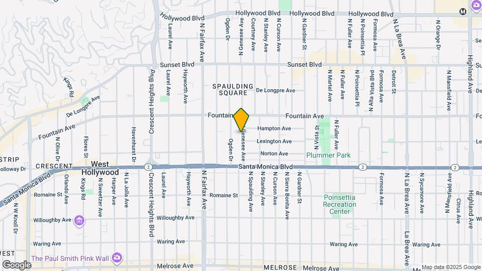 1209 N Genesee Ave Map and Location Details