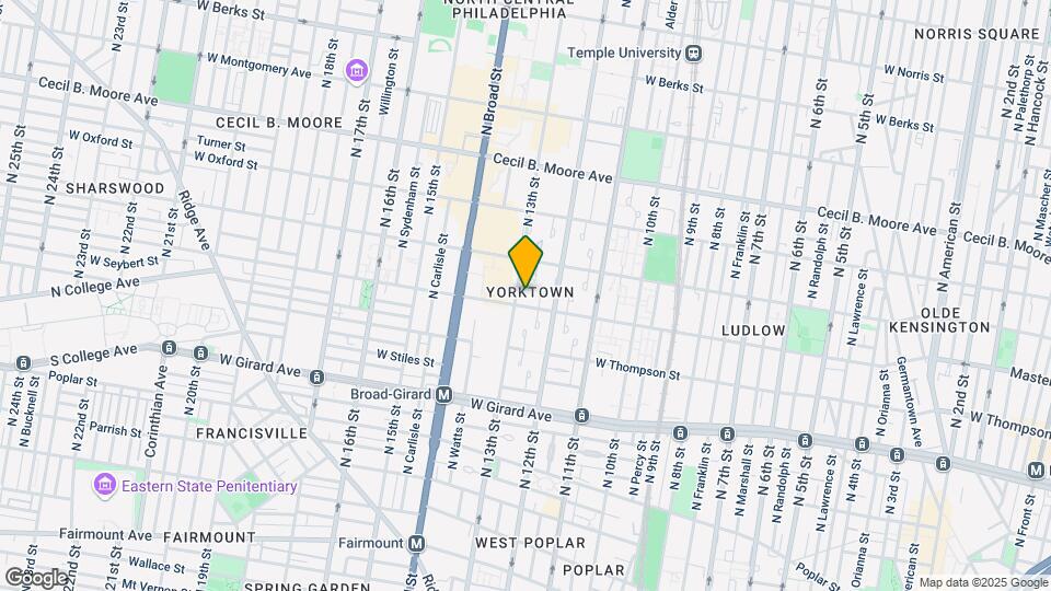 1409 N 13th St Map and Location Details