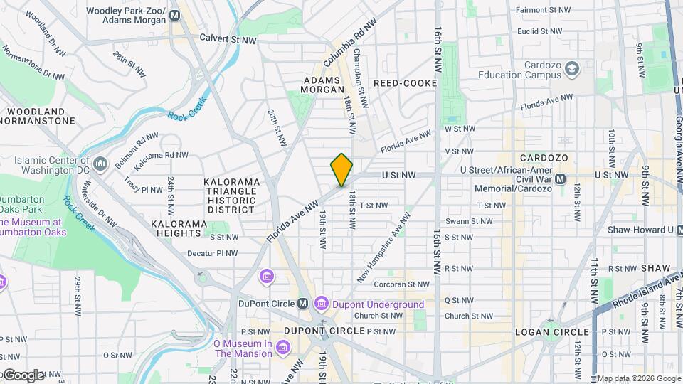 1810 Florida Ave NW Map and Location Details