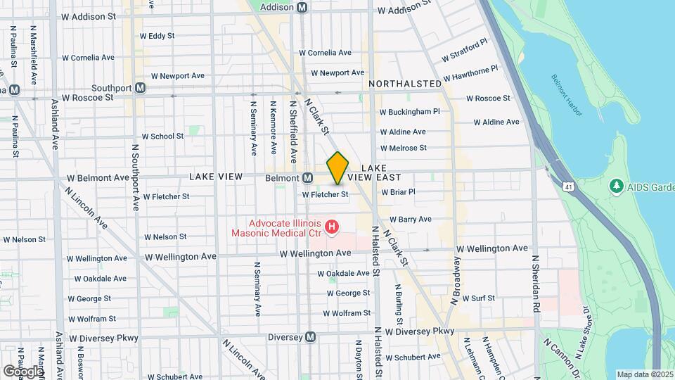 856 W Fletcher St Mapa y Detalles de la Ubicación