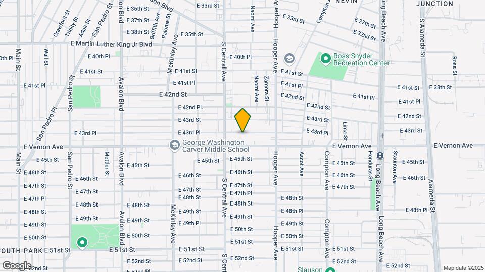 1162 E 43rd Pl Map and Location Details