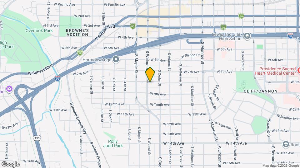 1425 W 8th Ave Map and Location Details