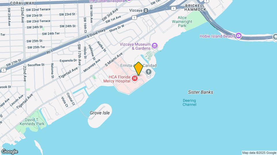 3661 S Miami Ave Mapa y Detalles de la Ubicación