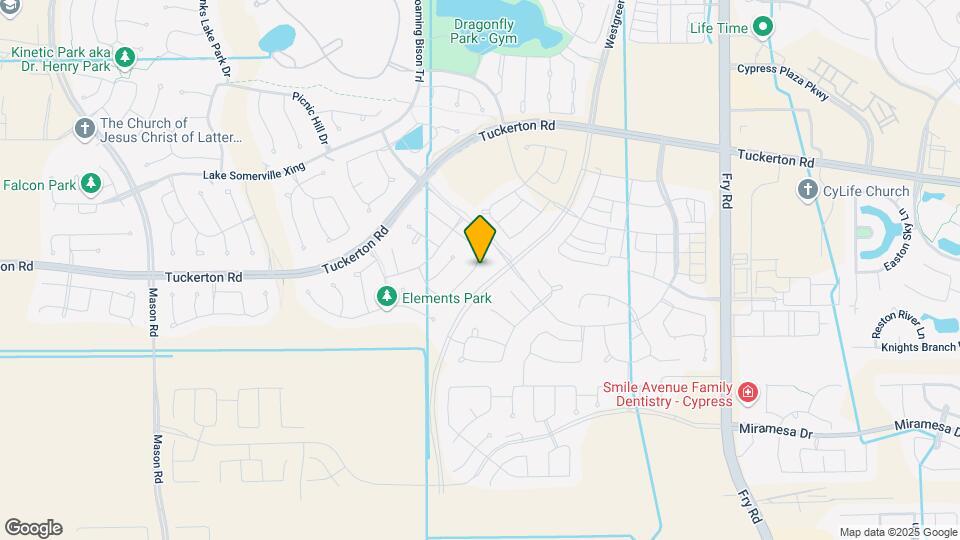 18811 Cottonwood Bayou Ct Map and Location Details
