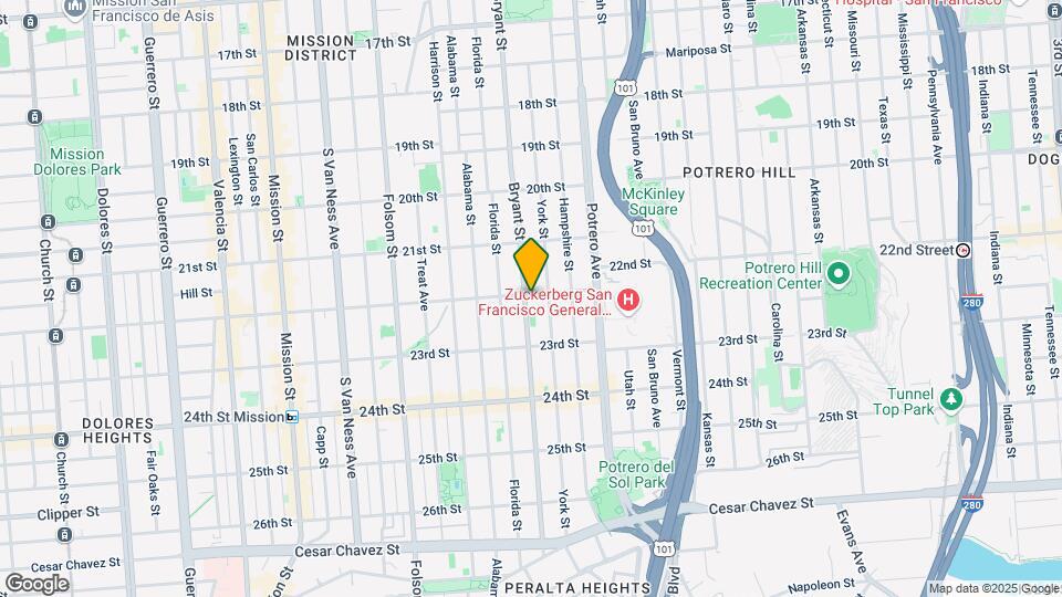 2403 Bryant St Map and Location Details