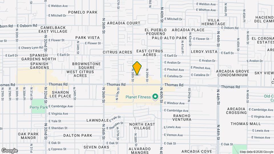 2925 N 38th St Map and Location Details