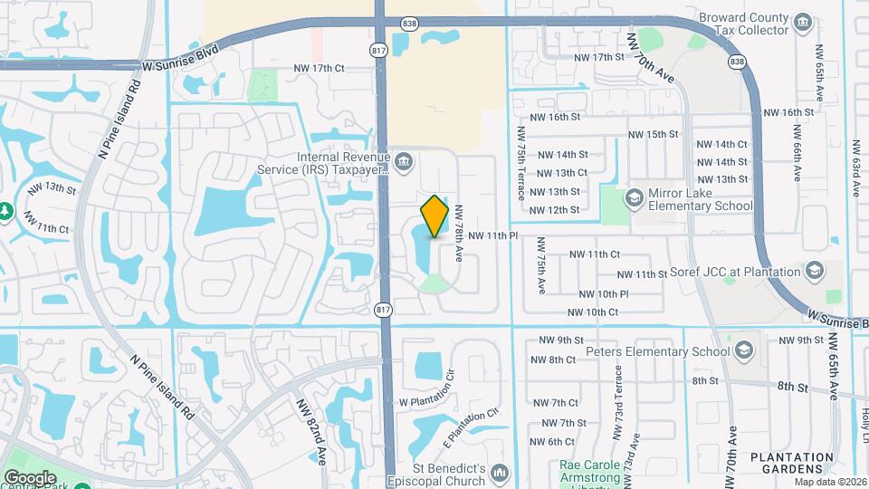 1151 NW 78th Terrace Map and Location Details