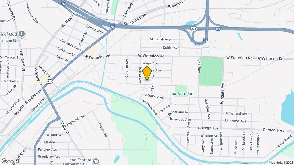 1253 Sevilla Ave Map and Location Details