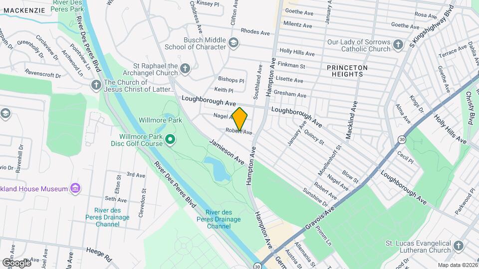 5836 Robert Ave Map and Location Details