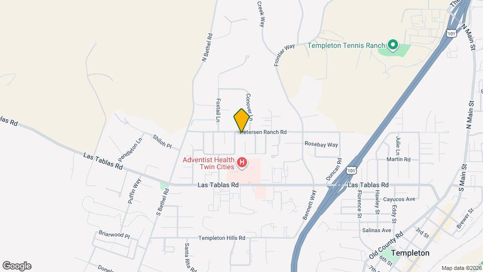 1275 Peterson Ranch Rd Map and Location Details