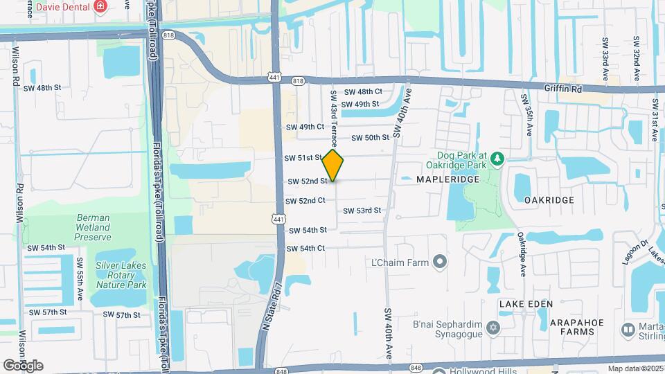 5219 SW 43rd Ter Map and Location Details