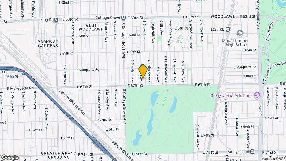 6641-6643 S Drexel Ave Map and Location Details