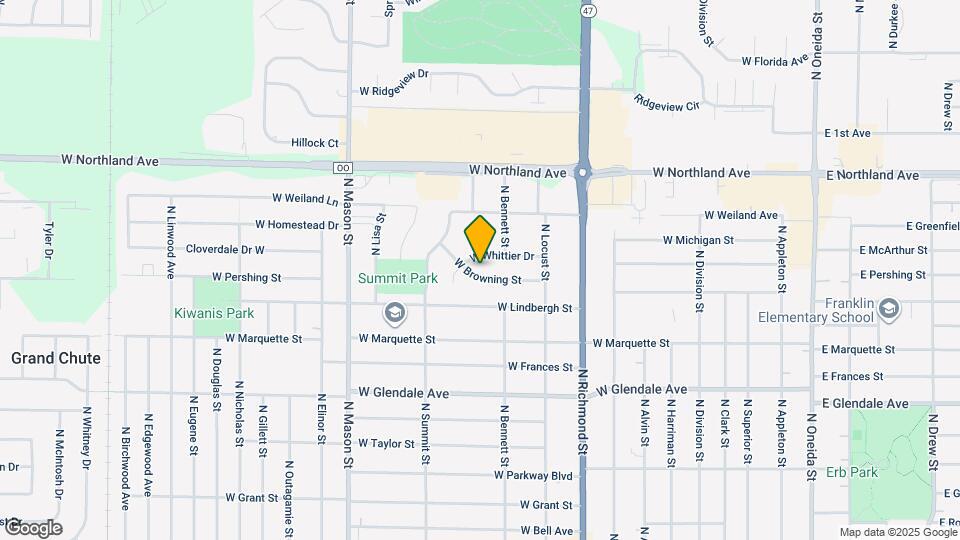928 W Browning St Map and Location Details