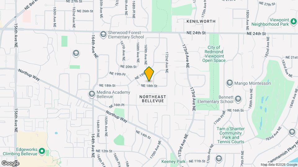 16862 NE 18th St Map and Location Details