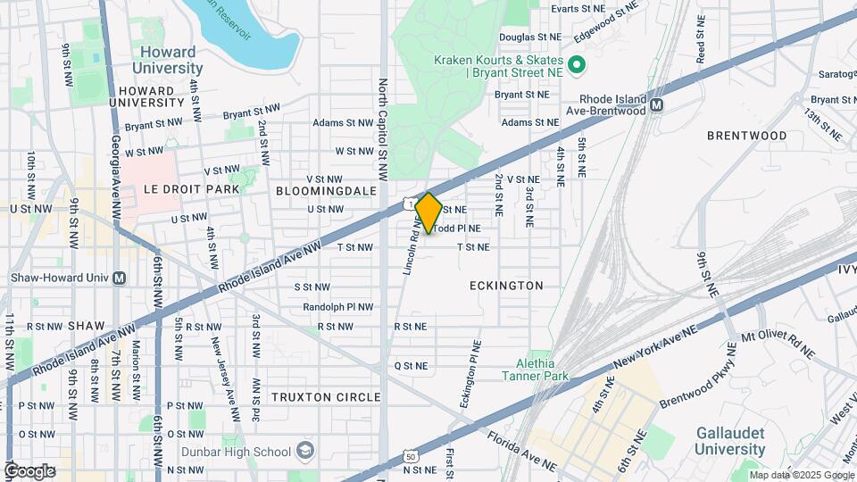 36 T St NE Mapa y Detalles de la Ubicación