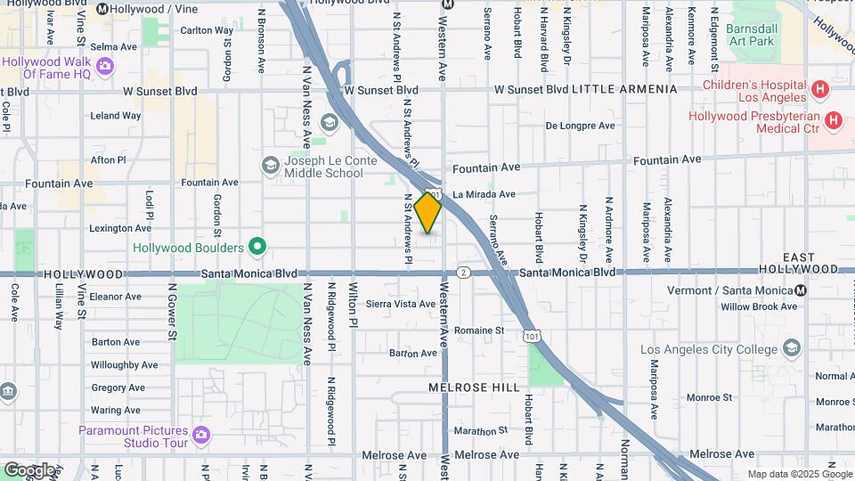 5525-5527 Virginia Ave Mapa y Detalles de la Ubicación
