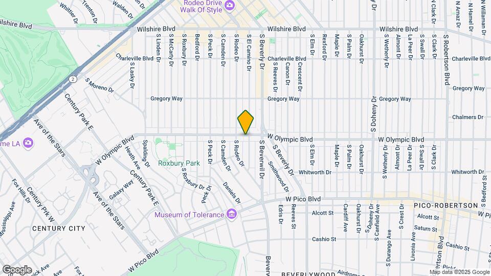 9500 W Olympic Blvd Map and Location Details