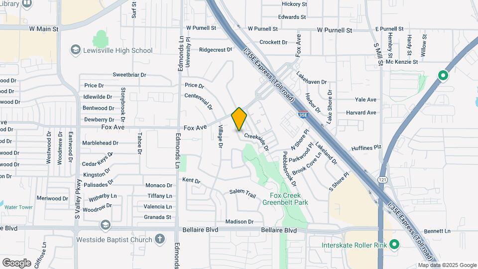 838 Creekside Dr Map and Location Details