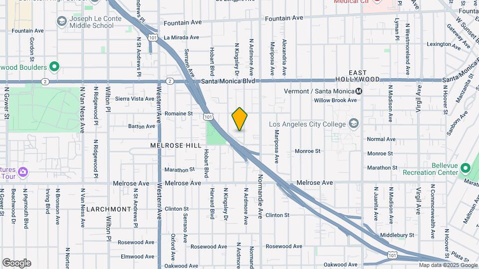 923-925 N Ardmore Ave Map and Location Details