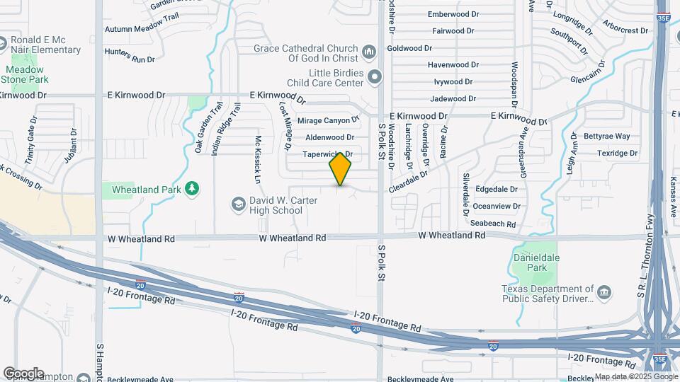 1244 Cleardale Dr Map and Location Details