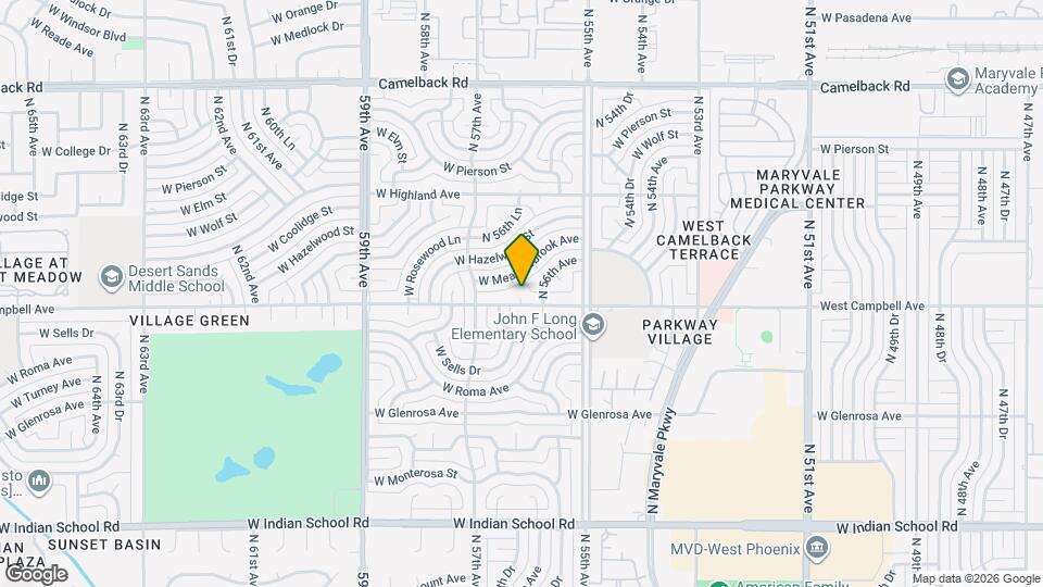 5616 West Campbell Ave Map and Location Details