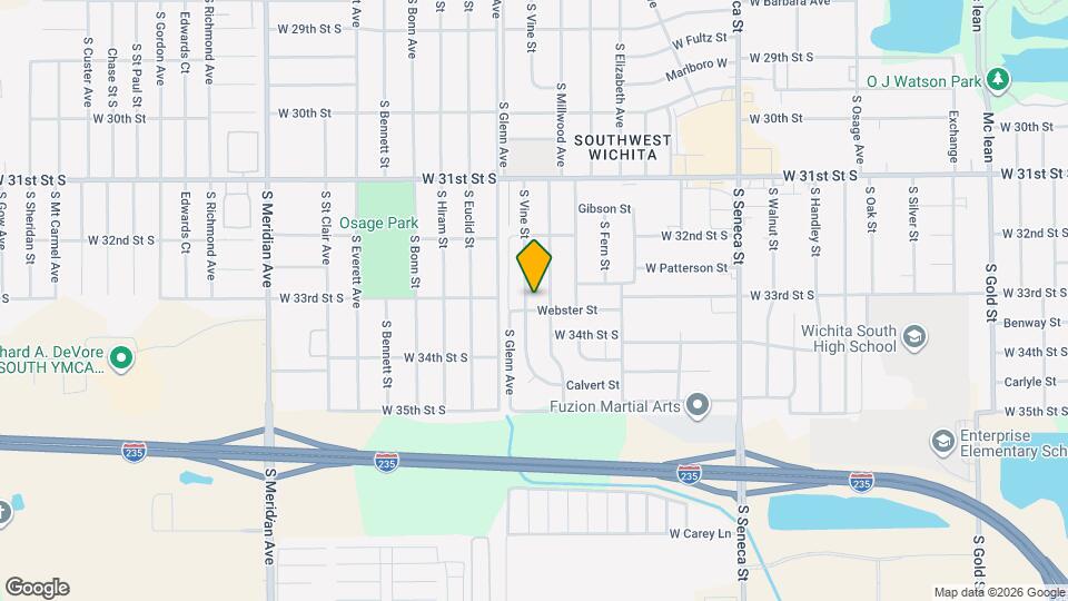 3368 S Vine St Map and Location Details