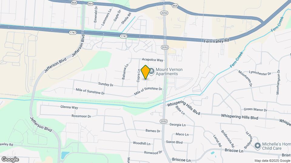 Mt. Vernon Mapa y Detalles de la Ubicación