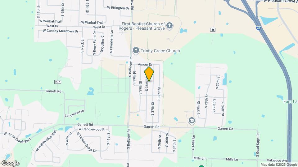 6105 S 38th St Map and Location Details