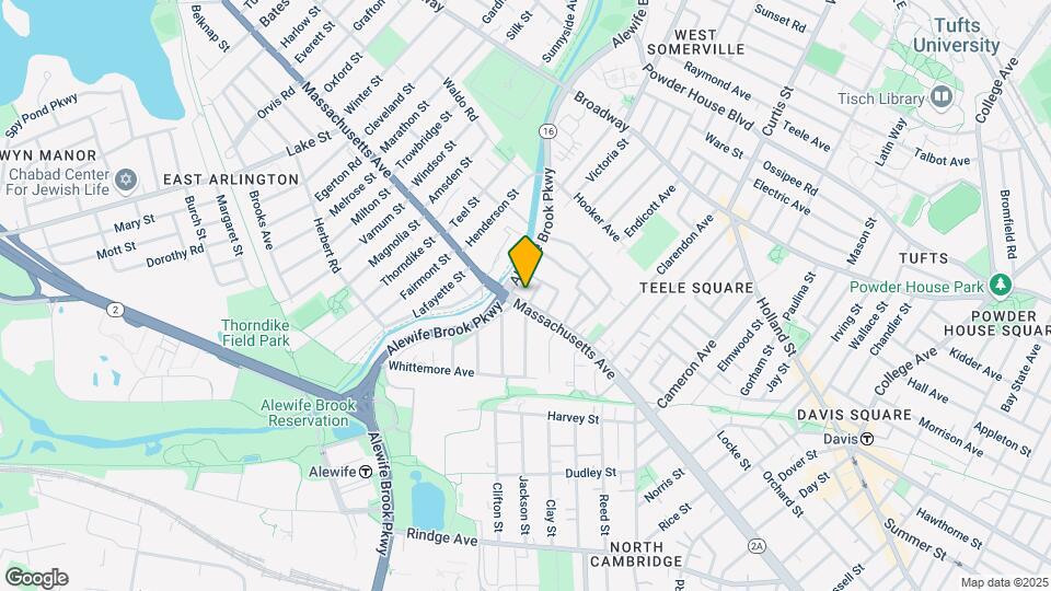 2595 Massachusetts Ave, Unit 4 Mapa y Detalles de la Ubicación