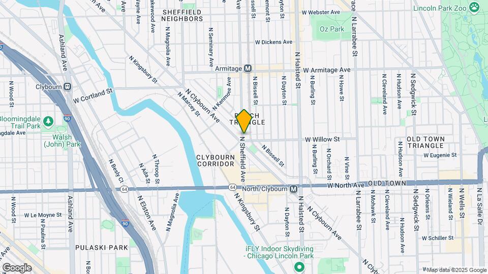 1802 N Sheffield Ave Map and Location Details