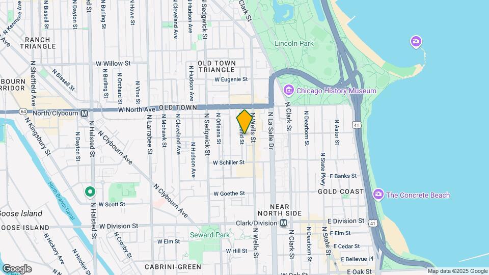 1455 N Wieland St Map and Location Details