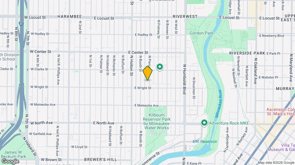 2521 N Pierce St, Unit upper Map and Location Details