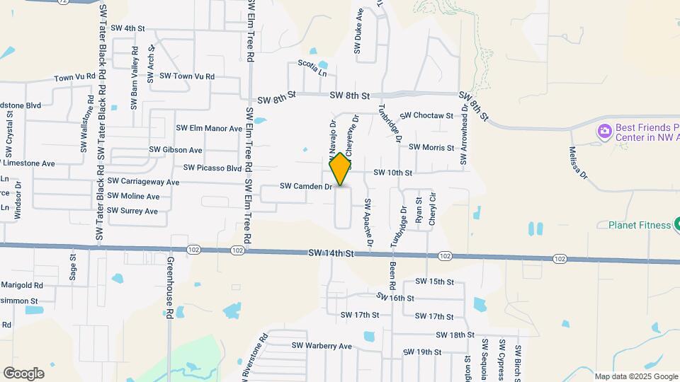 1101 SW Eventide St Map and Location Details