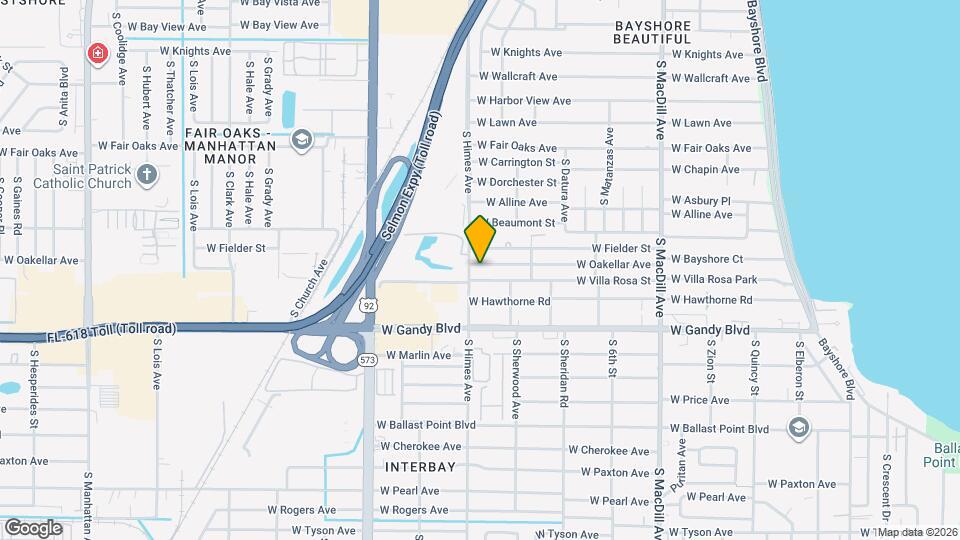 3416 W Oakellar Ave Map and Location Details