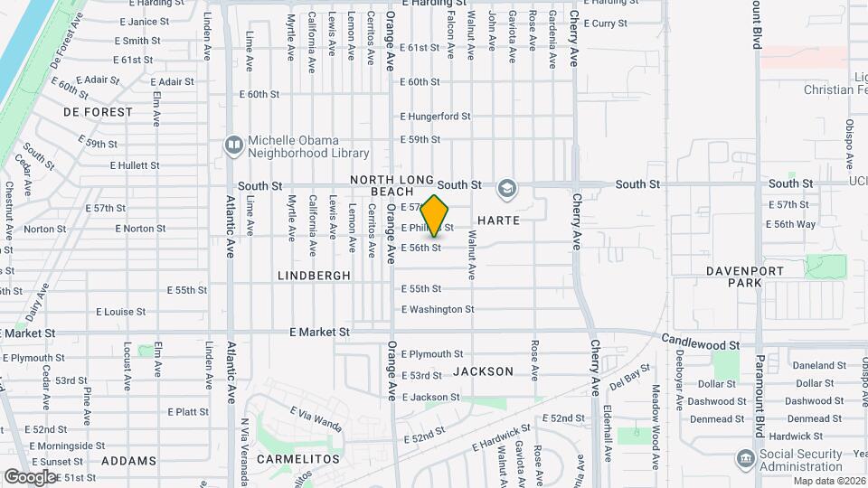 1345 E 56th St Mapa y Detalles de la Ubicación
