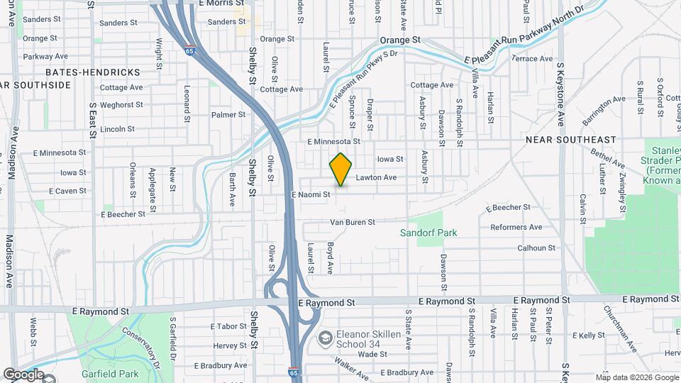 1434 E Naomi St Map and Location Details